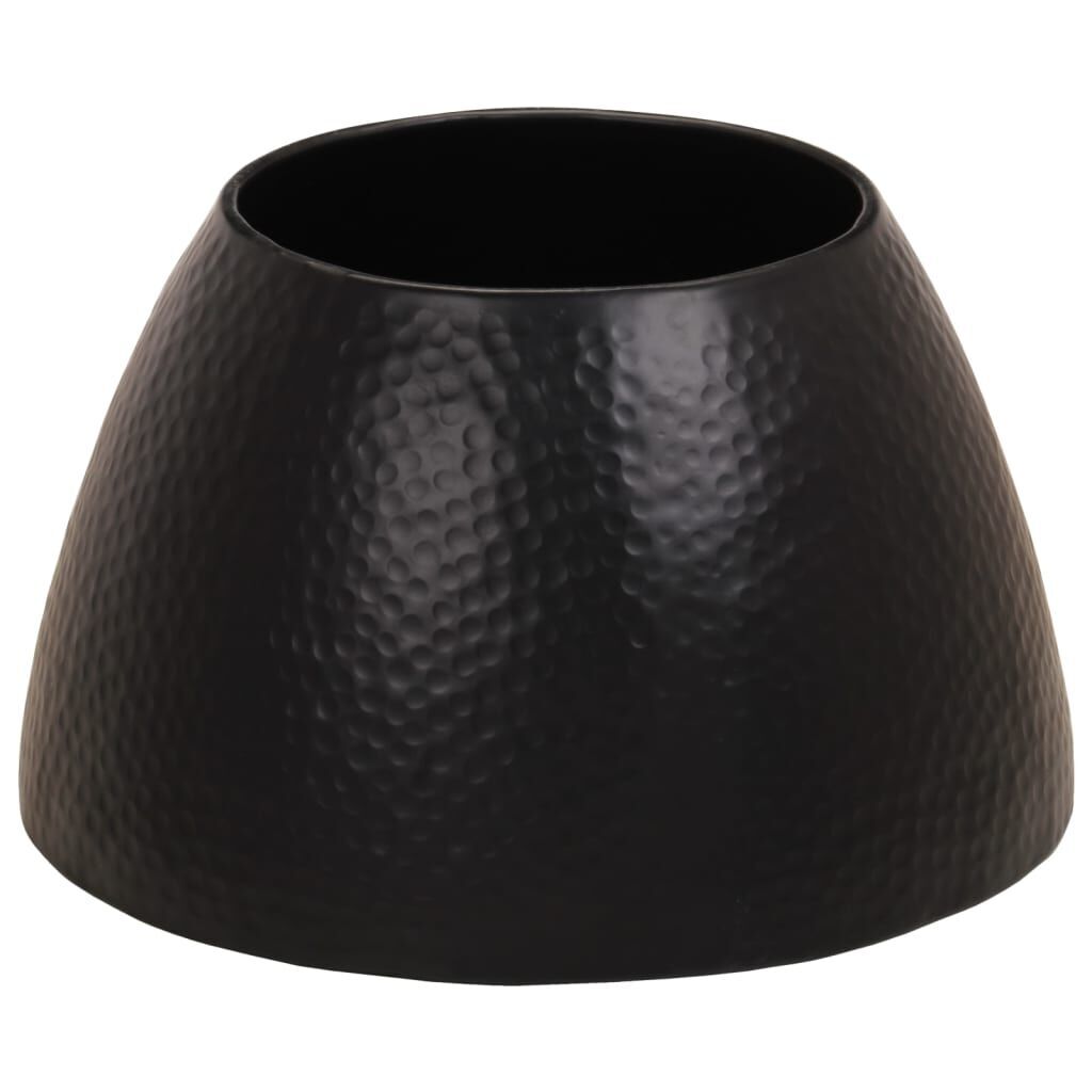 Coffee Table Hammered Aluminium Ø 50x30 cm Black Price