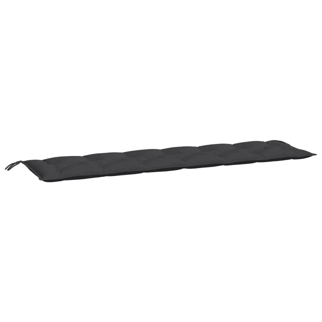 Garden Bench Cushion Black 200x50x7 cm Oxford Fabric Price