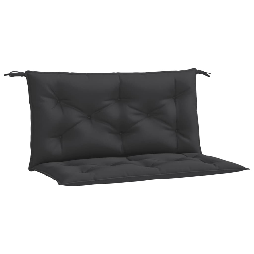 Garden Bench Cushions 2pcs Black 100x50x7 cm Oxford Fabric Price