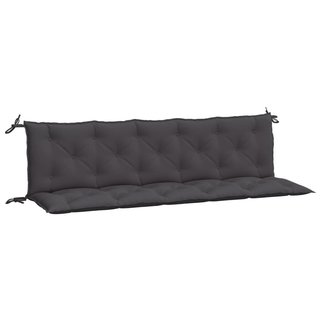 Garden Bench Cushions 2pcs Anthracite 180x50x7cm Oxford Fabric Price