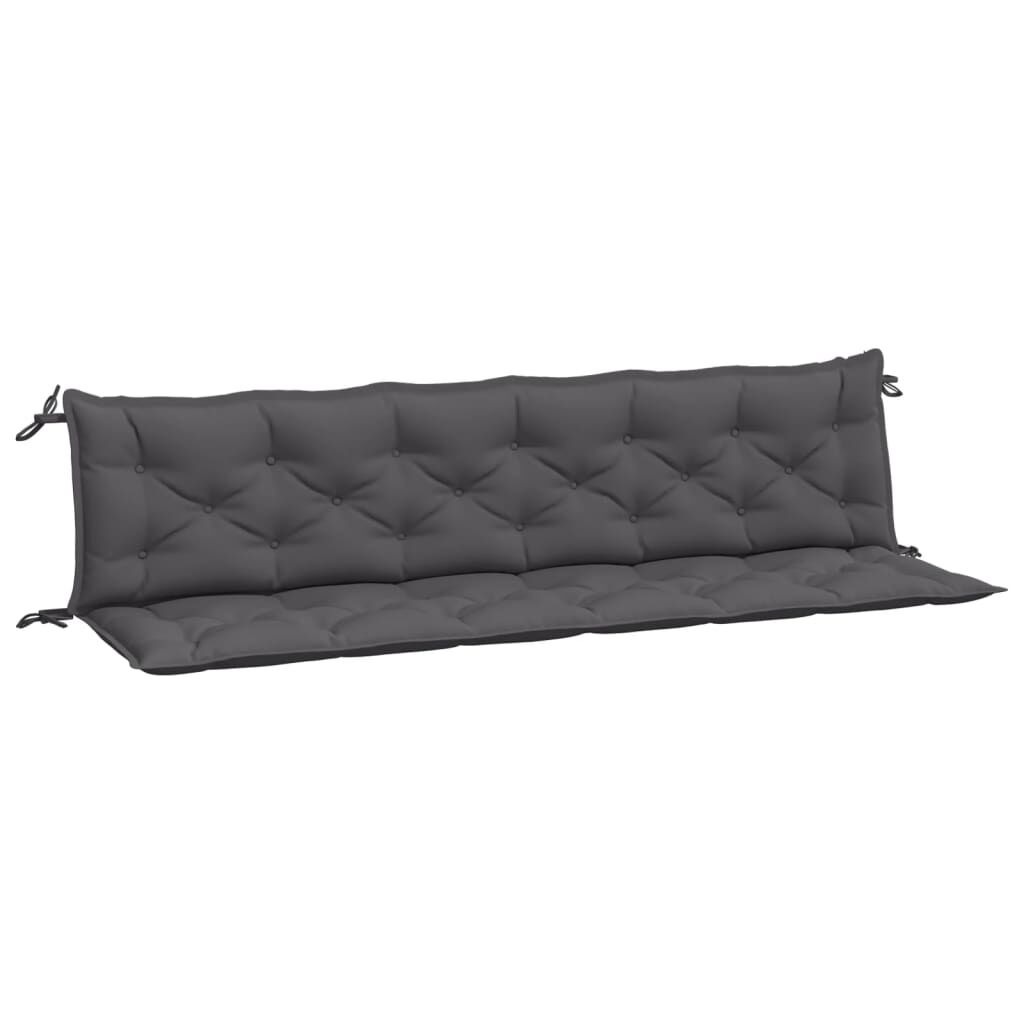 Garden Bench Cushions 2pcs Anthracite 200x50x7cm Oxford Fabric Price