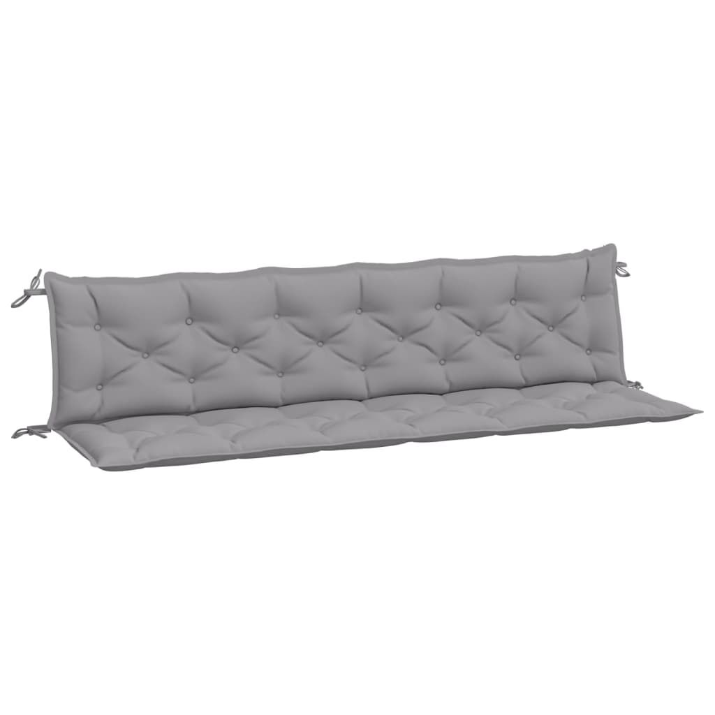 Garden Bench Cushions 2pcs Grey 200x50x7cm Oxford Fabric Price