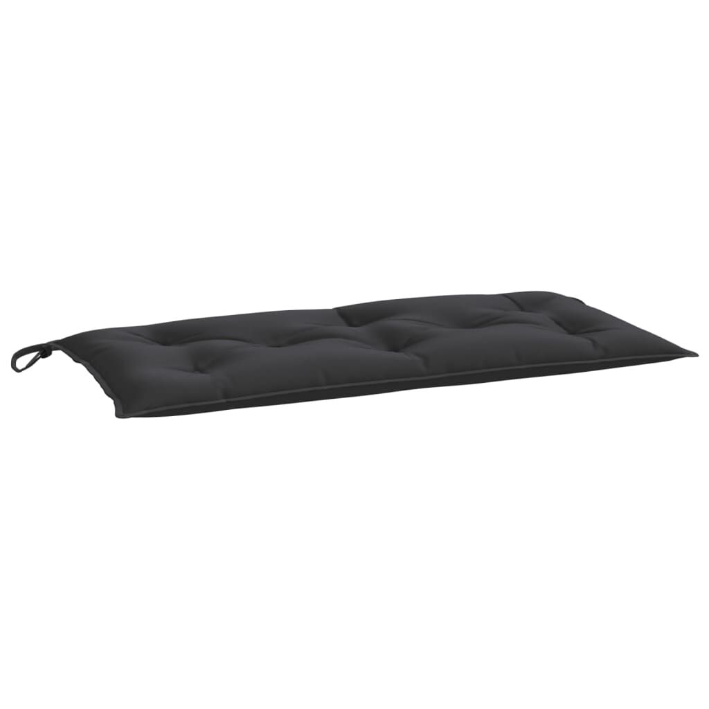 Garden Bench Cushion Black 110x50x7 cm Oxford Fabric Price