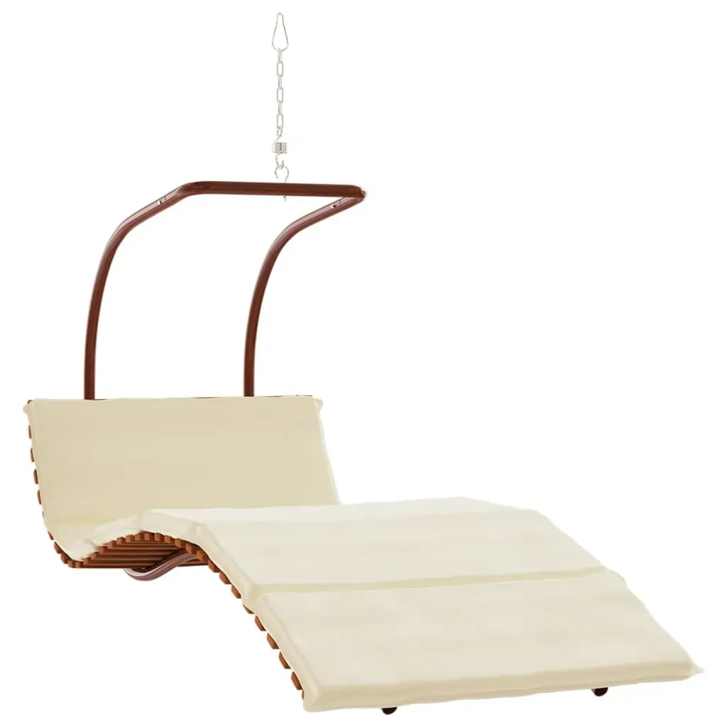 Swing Chair with Cushion Fabric and Solid Wood Poplar Price