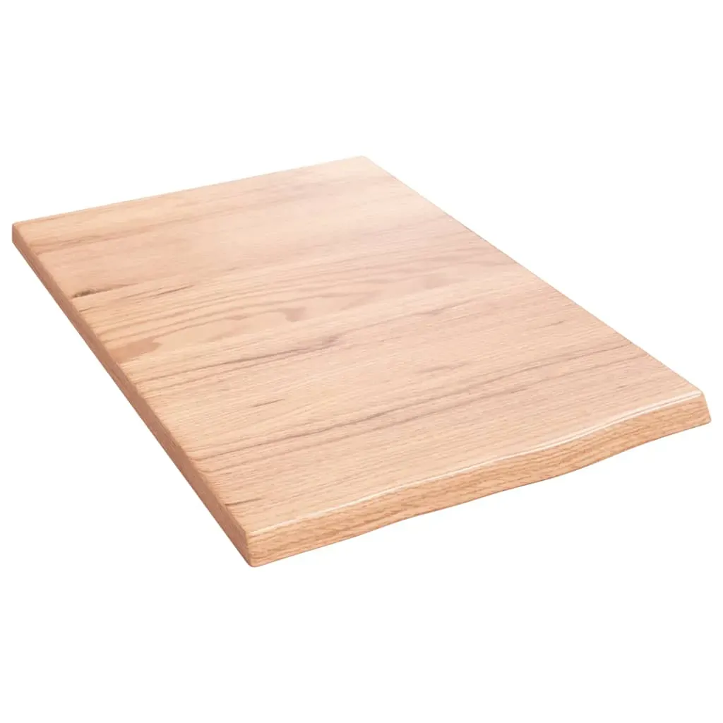 Wall Shelf Light Brown 40x60x2 cm Treated Solid Wood Oak Price