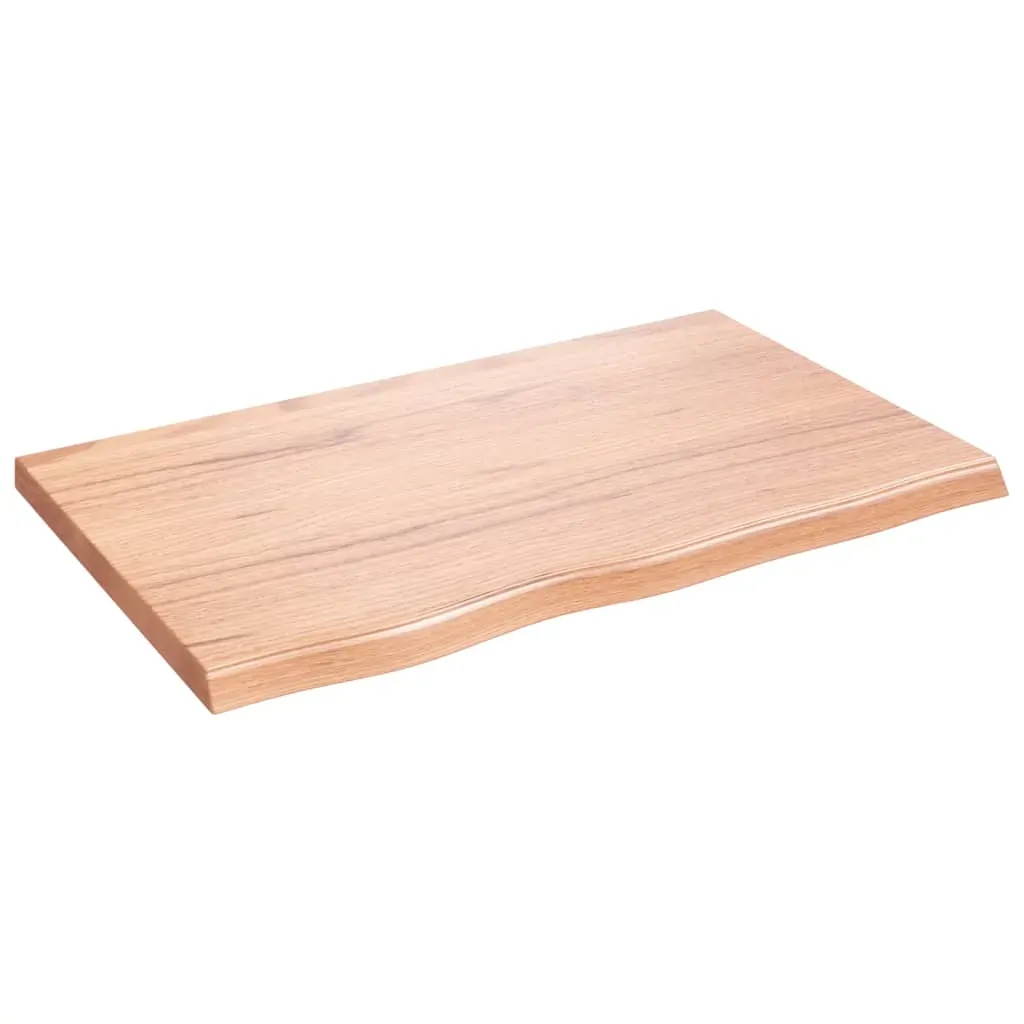 Wall Shelf Light Brown 80x50x(2-4) cm Treated Solid Wood Oak Price
