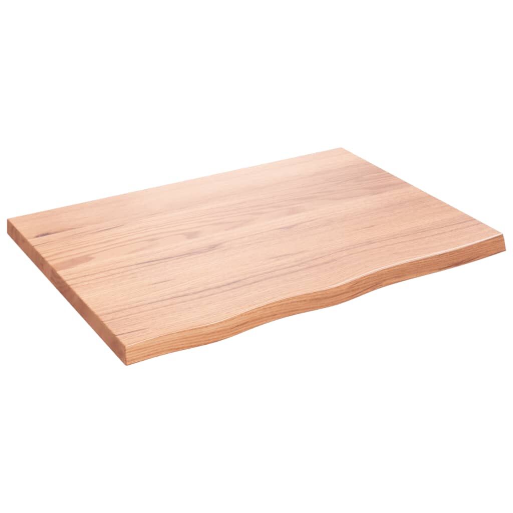 Wall Shelf Light Brown 80x60x(2-4) cm Treated Solid Wood Oak Price