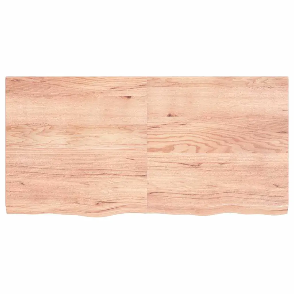 Wall Shelf Light Brown 120x60x(2-4) cm Treated Solid Wood Oak Price