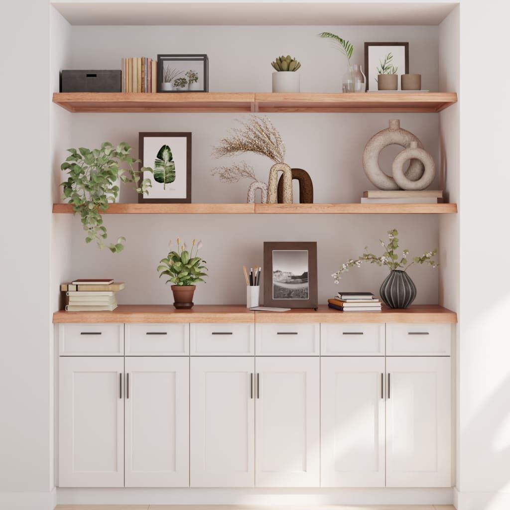 Wall Shelf Light Brown 160x60x(2-4) cm Treated Solid Wood Oak Price