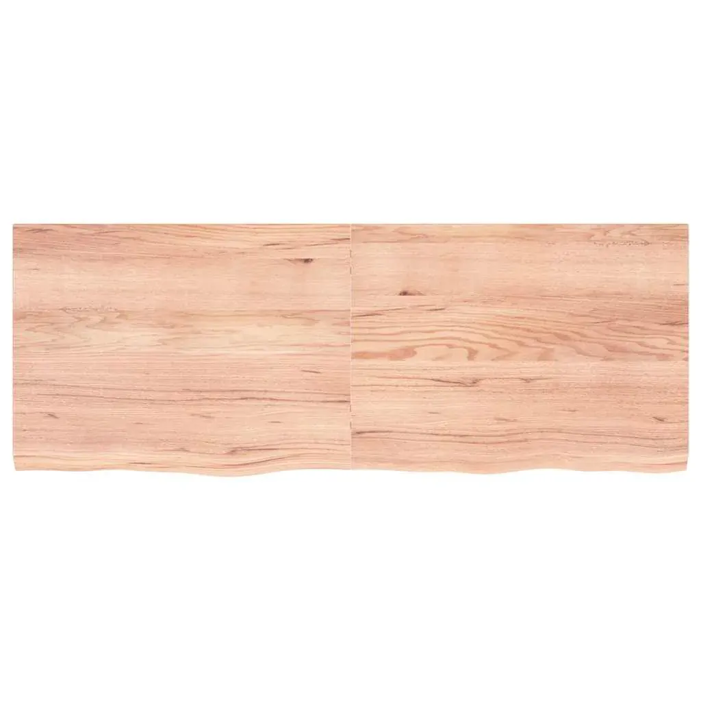Wall Shelf Light Brown 160x60x(2-4) cm Treated Solid Wood Oak Price