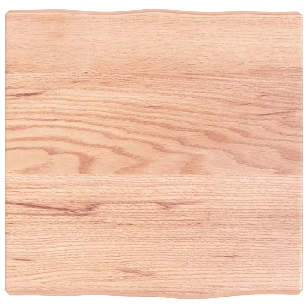 Table Top Light Brown 40x40x(2-4) cm Treated Solid Wood Live Edge Price