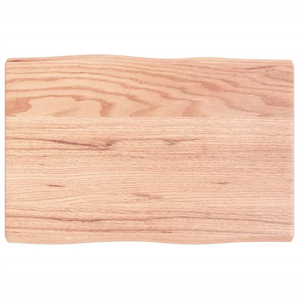 Table Top Light Brown 60x40x(2-4) cm Treated Solid Wood Live Edge Price