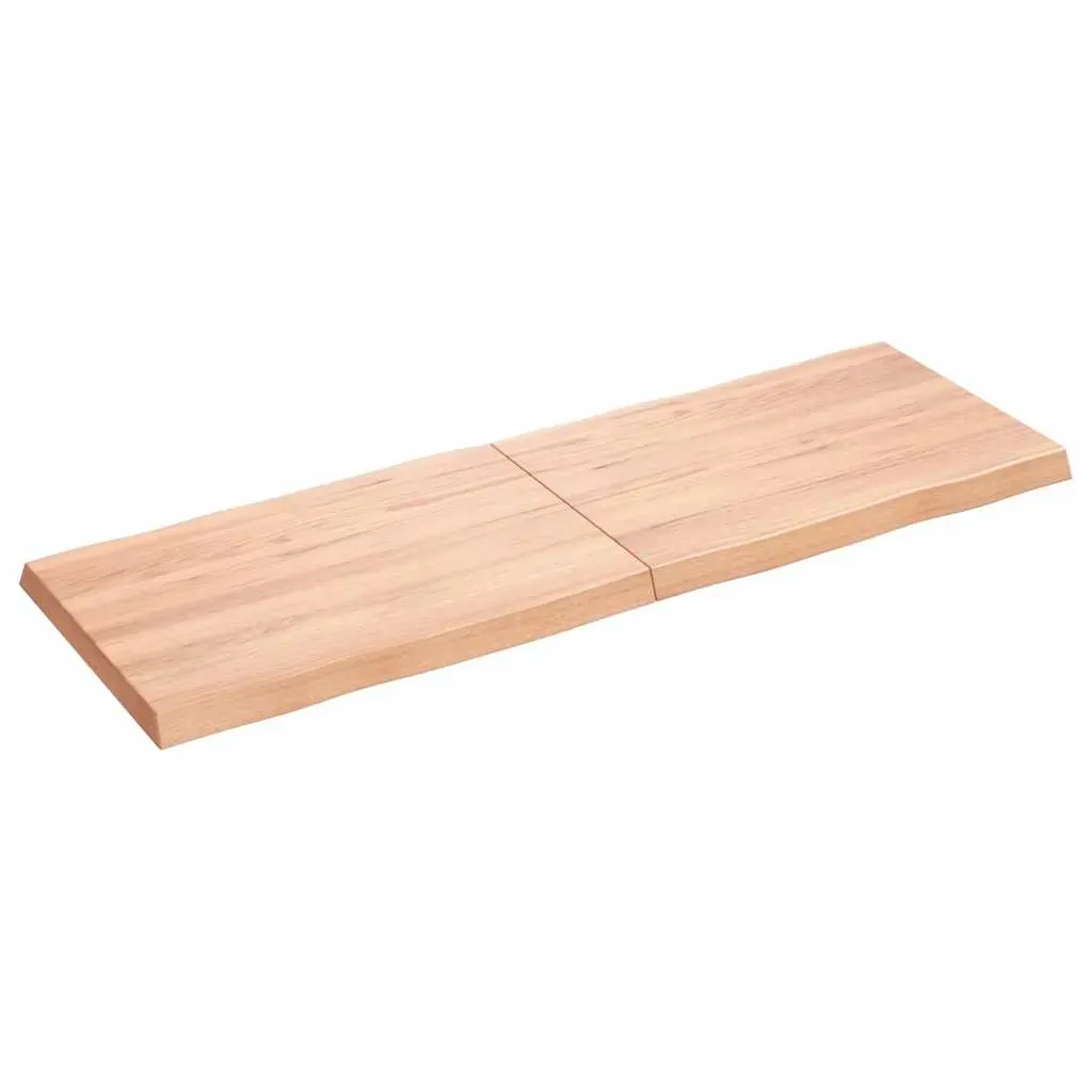 Table Top Light Brown 120x40x(2-4)cm Treated Solid Wood Live Edge Price