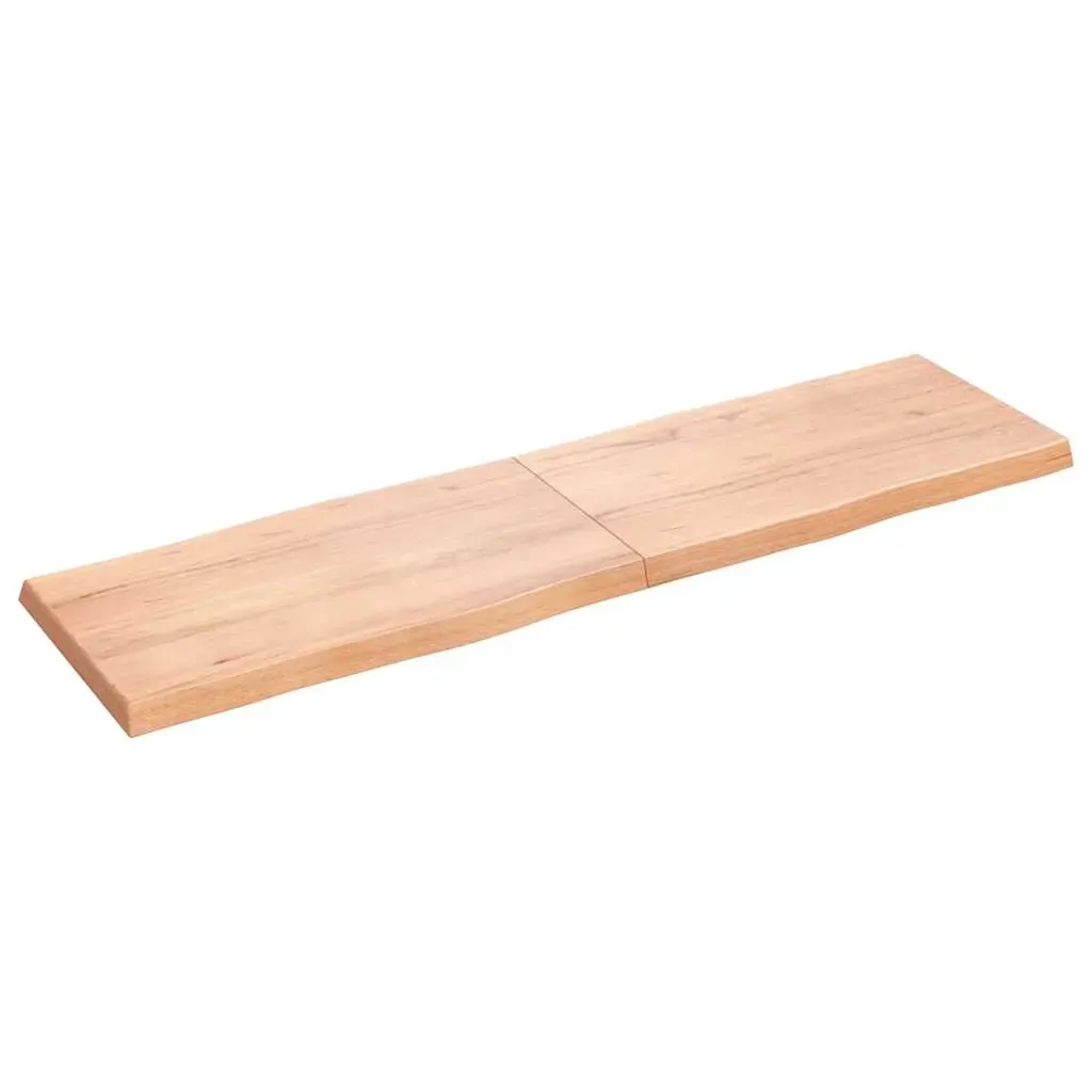 Table Top Light Brown 180x50x(2-6)cm Treated Solid Wood Live Edge Price