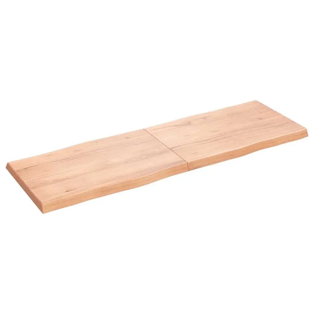 Table Top Light Brown 180x60x(2-6)cm Treated Solid Wood Live Edge Price