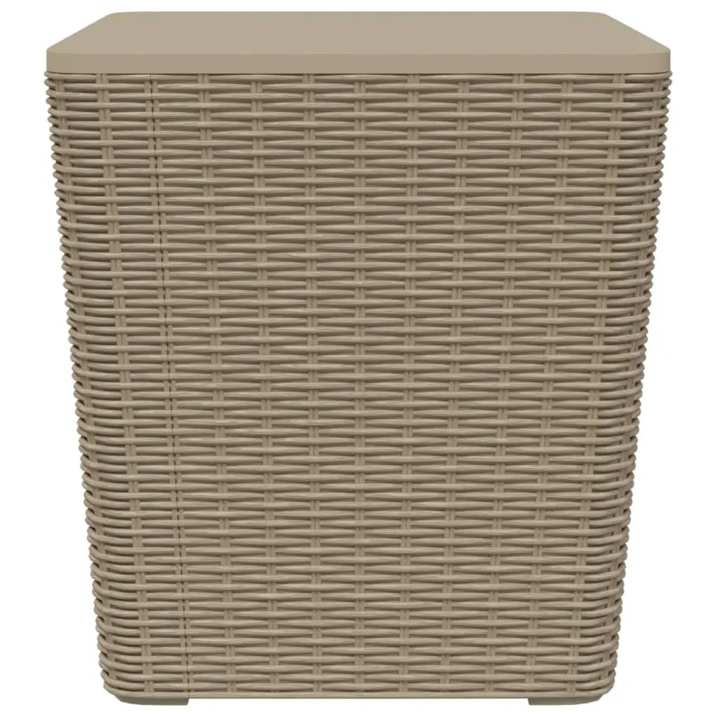 Garden Table with Removable Lid Light Brown Polypropylene Price