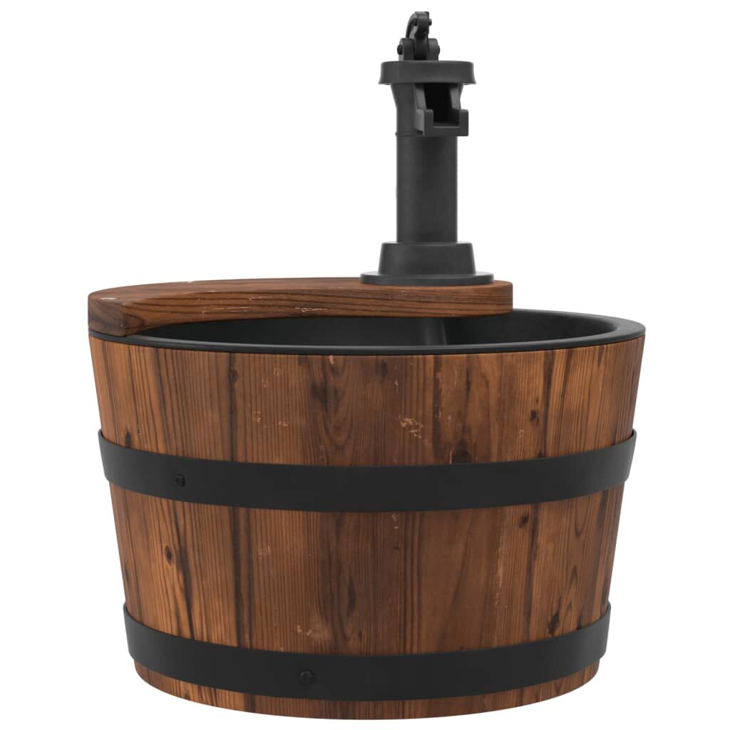 Water Fountain with Pump 28x28x34.5 cm Solid Wood Fir Price