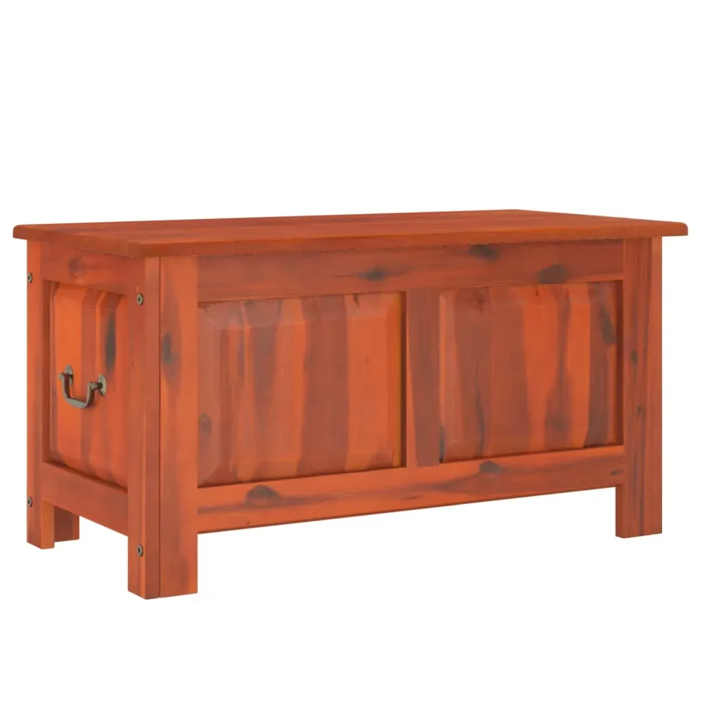 Storage Chest with Lid Brown Solid Wood Acacia Price