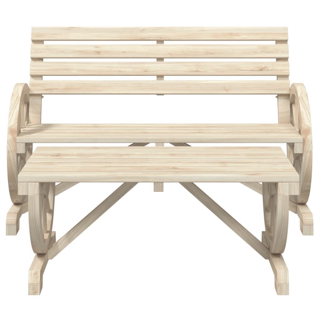 2 Piece Garden Lounge Set Solid Wood Fir Price