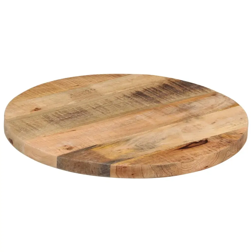 Table Top Ø 60x1.5 cm Round Solid Wood Rough Mango Price