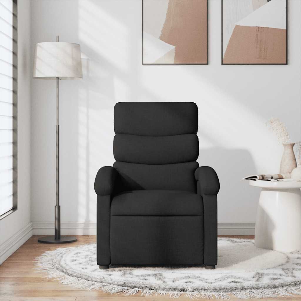 Massage Recliner Chair Black Fabric Price