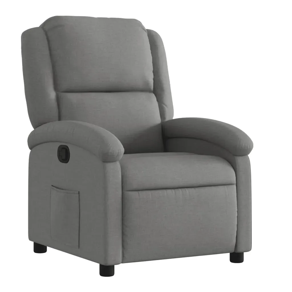 Recliner Chair Dark Grey Fabric Price
