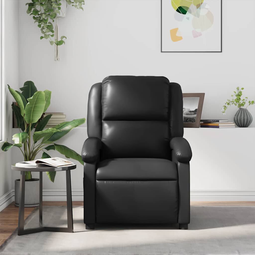 Massage Recliner Chair Black Faux Leather Price