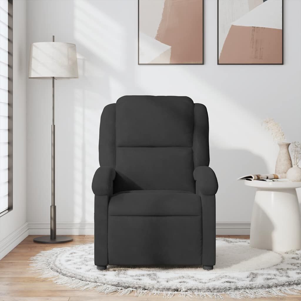Massage Recliner Chair Black Velvet Price
