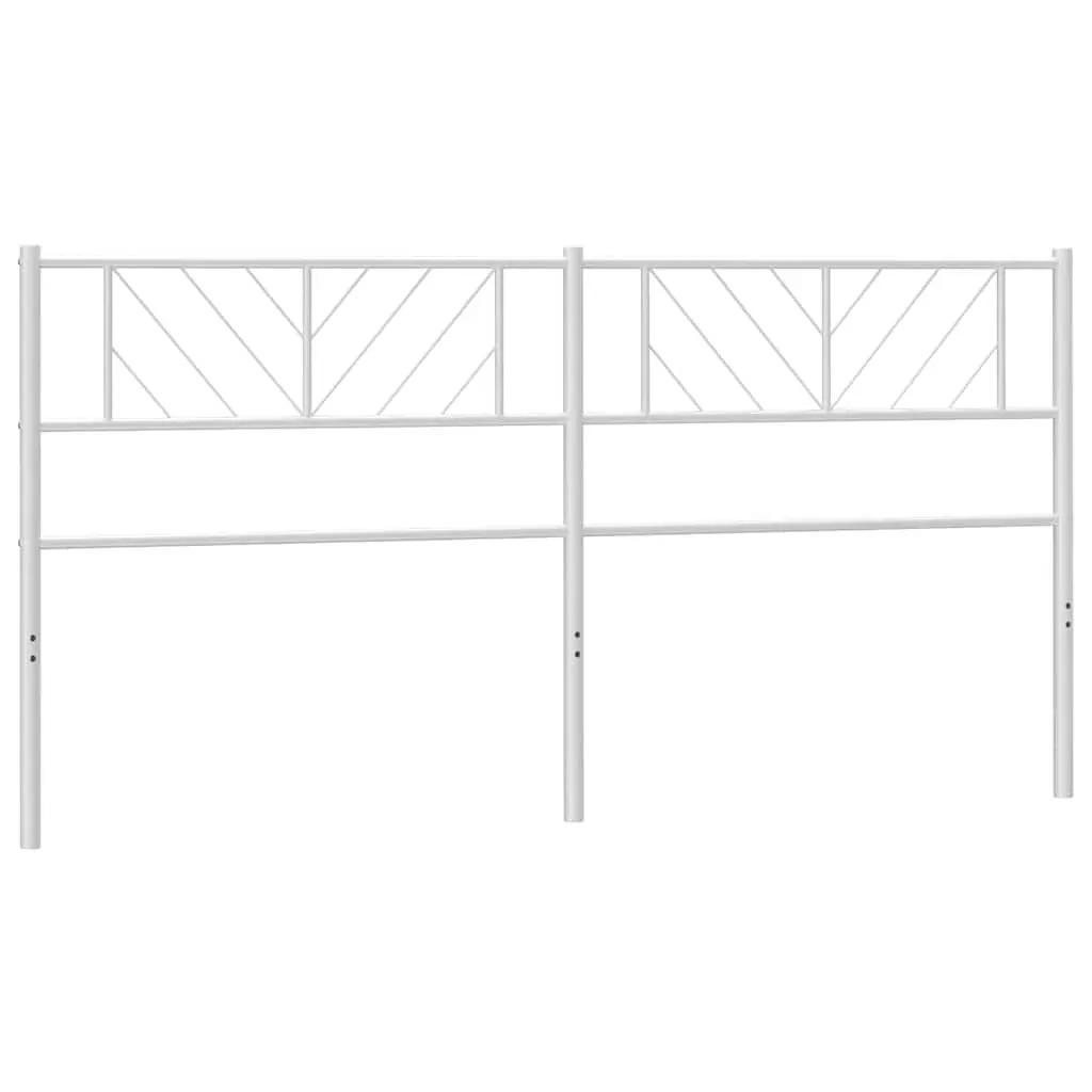 Metal Headboard White 183 cm King Price