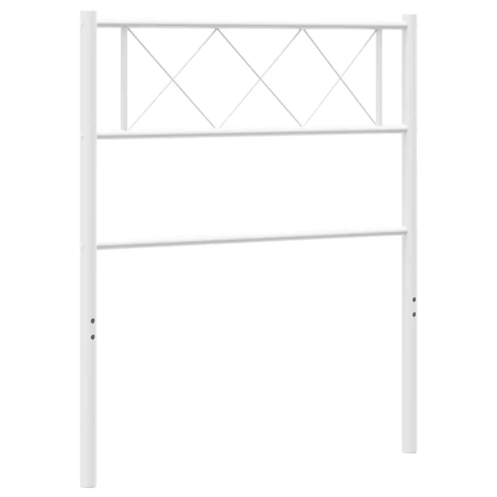 Metal Headboard White 107 cm King Single Price