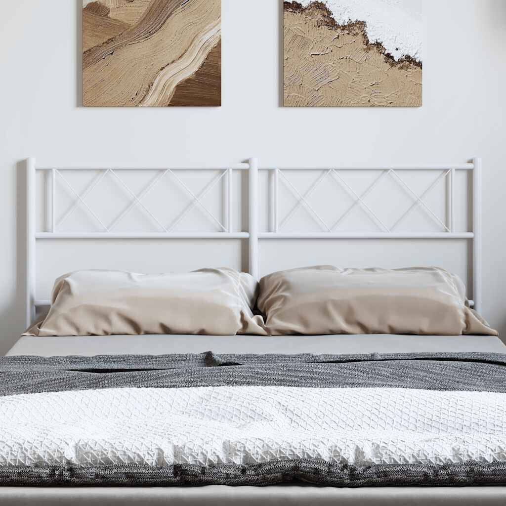 Metal Headboard White 152 cm Queen Price
