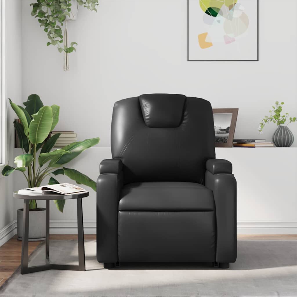Recliner Chair Black Faux Leather Price