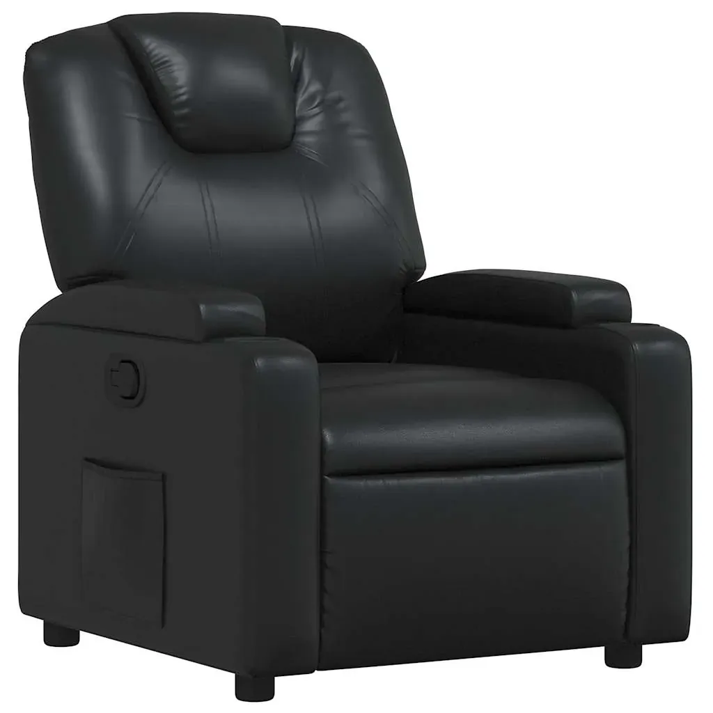 Recliner Chair Black Faux Leather Price