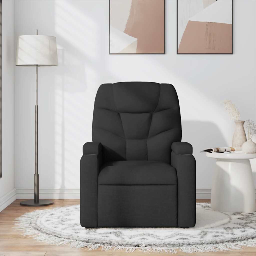 Massage Recliner Chair Black Fabric Price
