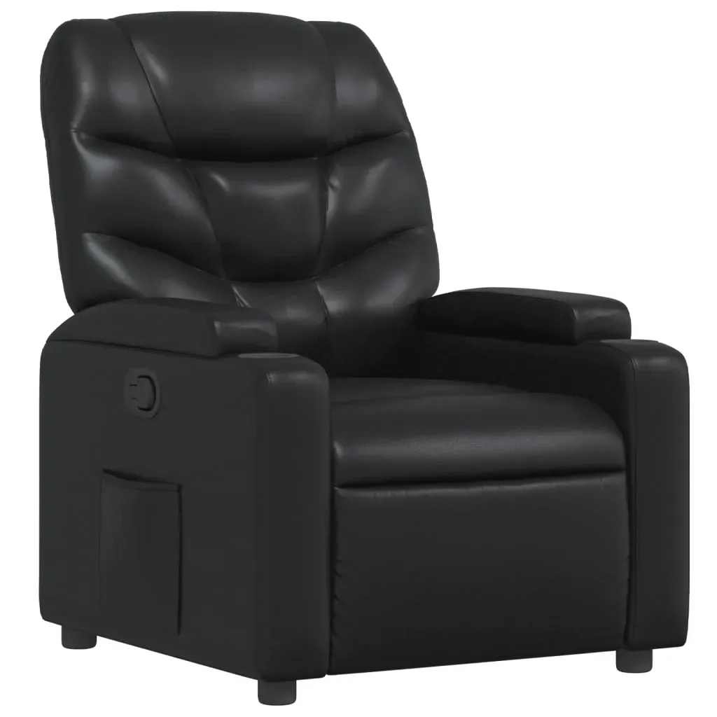 Recliner Chair Black Faux Leather Price