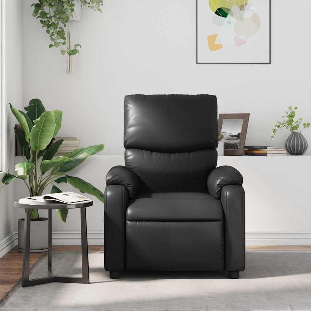 Massage Recliner Chair Black Faux Leather Price
