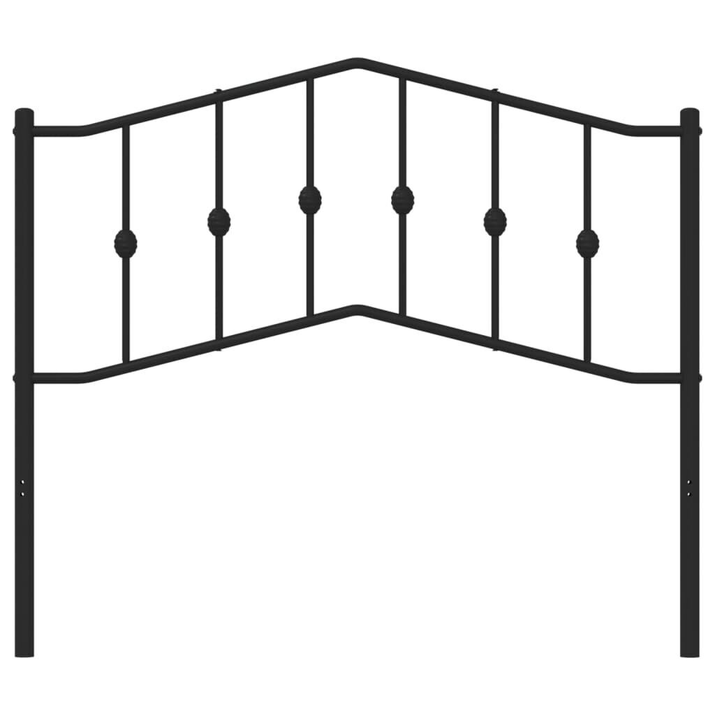 Metal Headboard Black 107 cm King Single Price