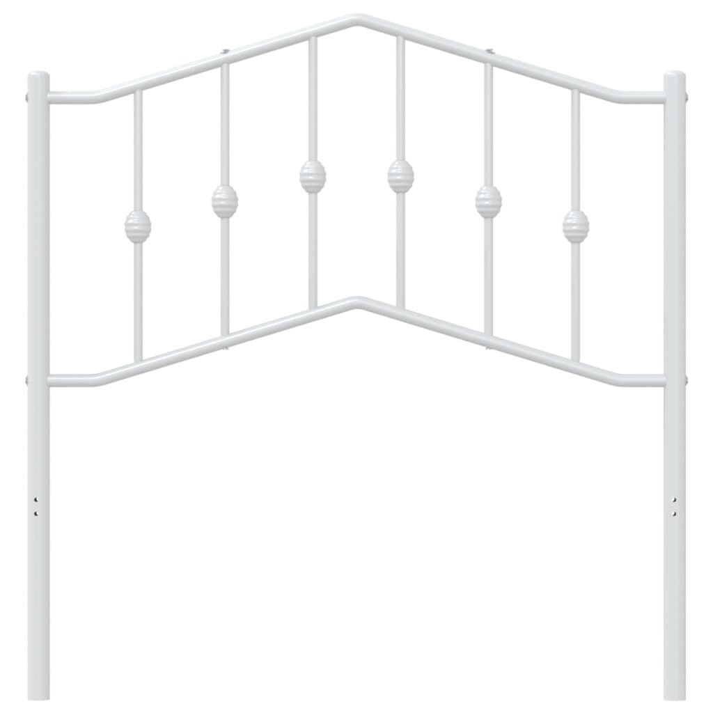 Metal Headboard White 90 cm Price