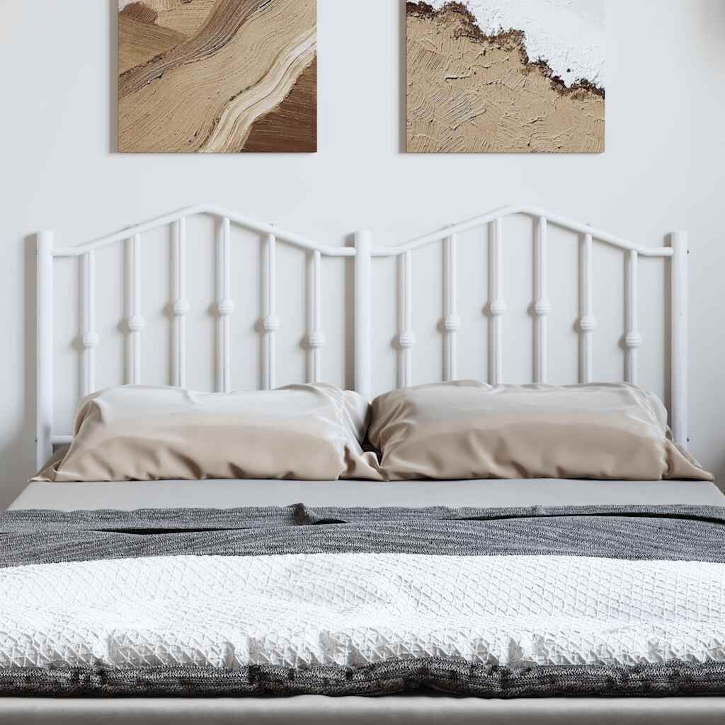 Metal Headboard White 152 cm Queen Price