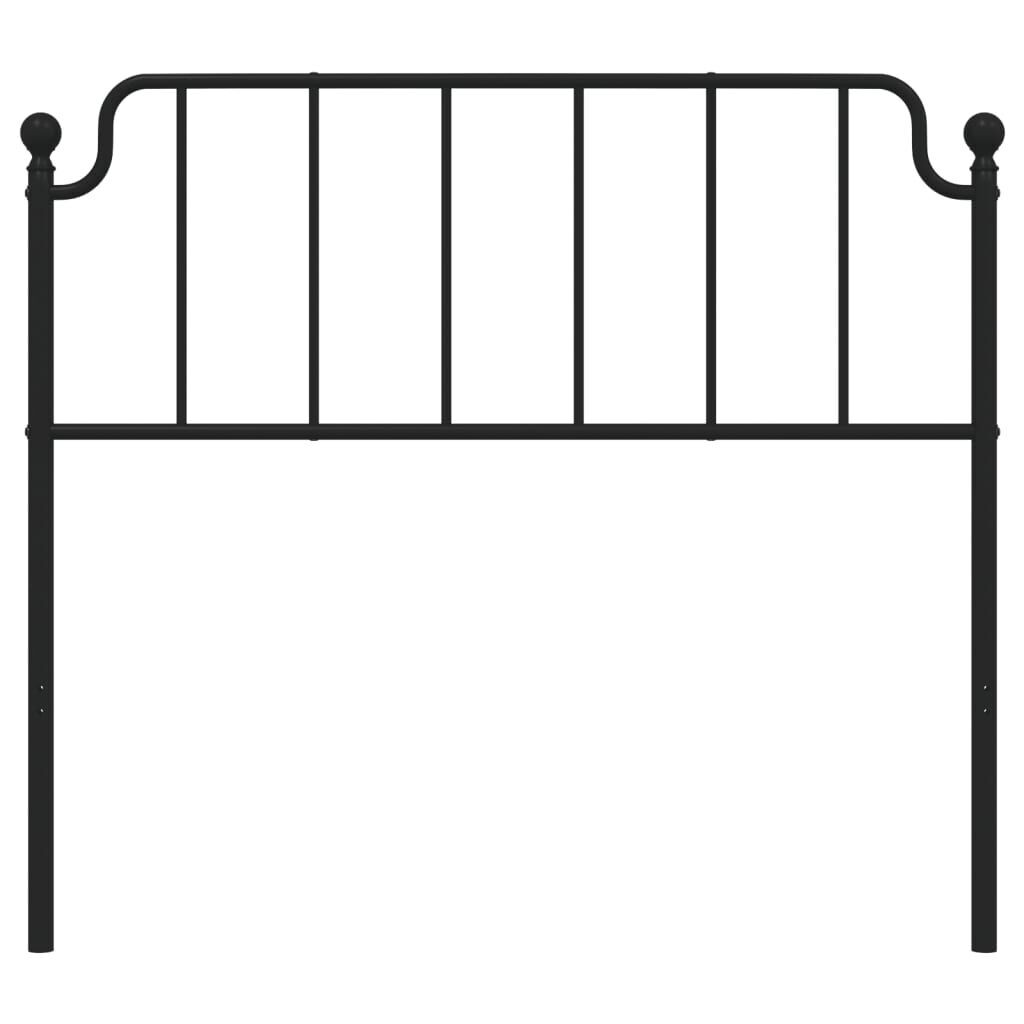 Metal Headboard Black 107 cm King Single Price