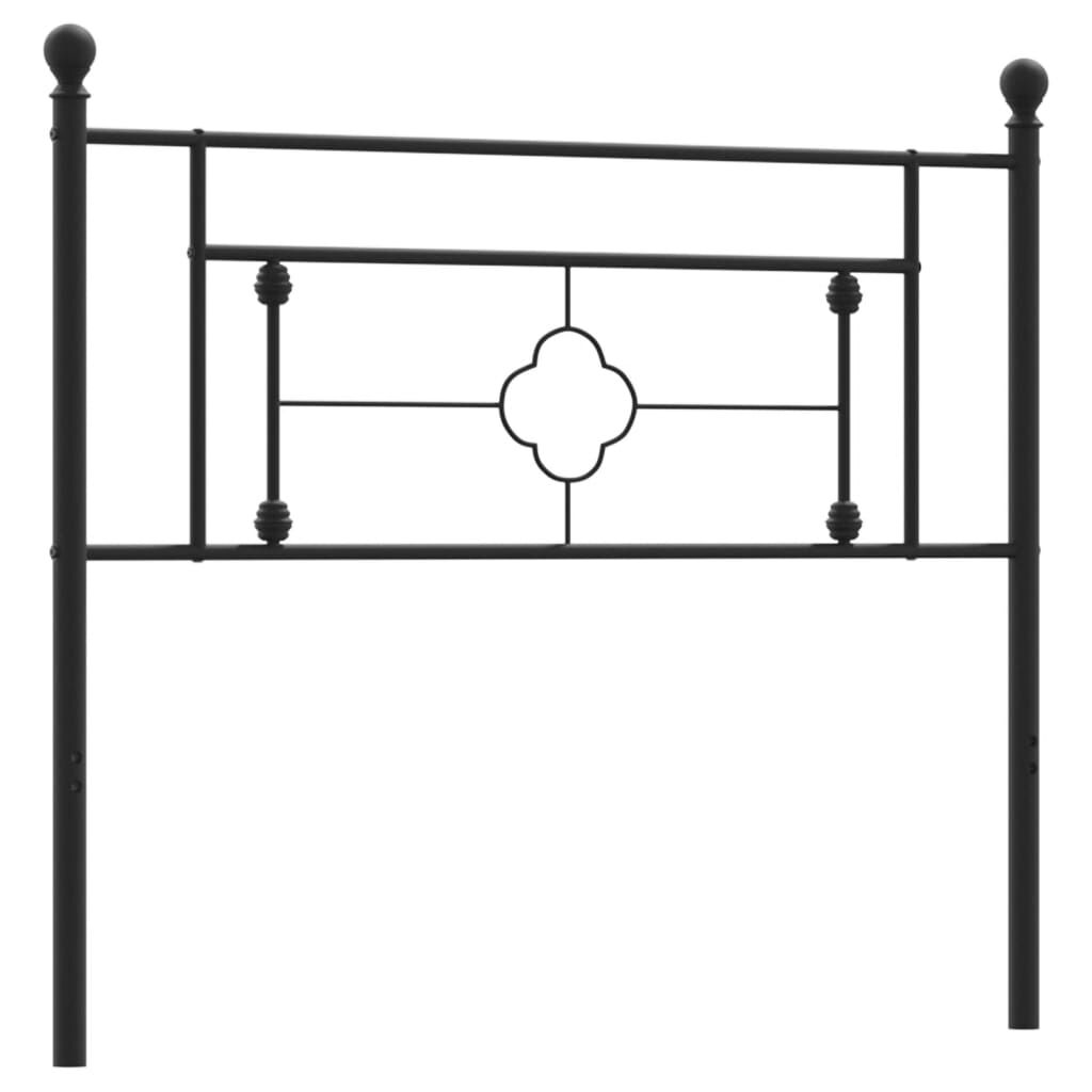 Metal Headboard Black 107 cm King Single Price