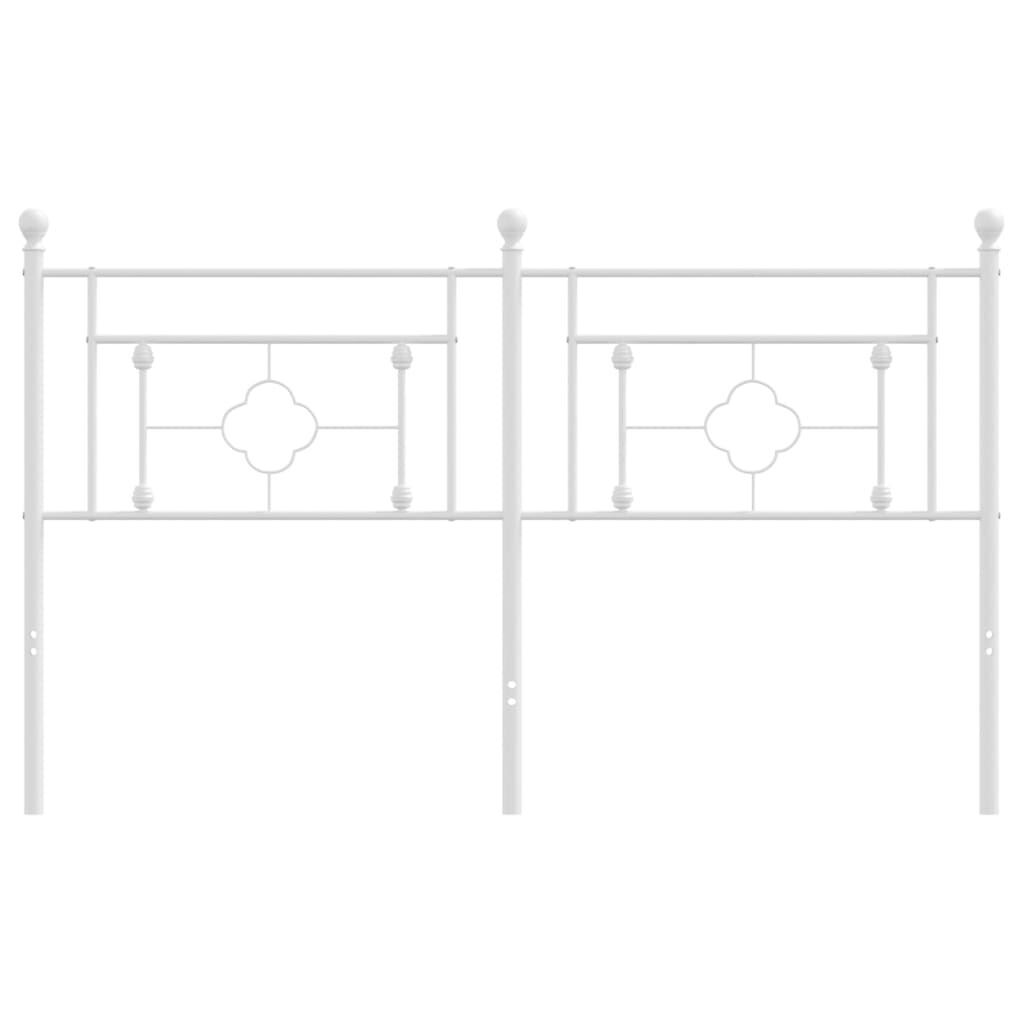 Metal Headboard White 152 cm Queen Price