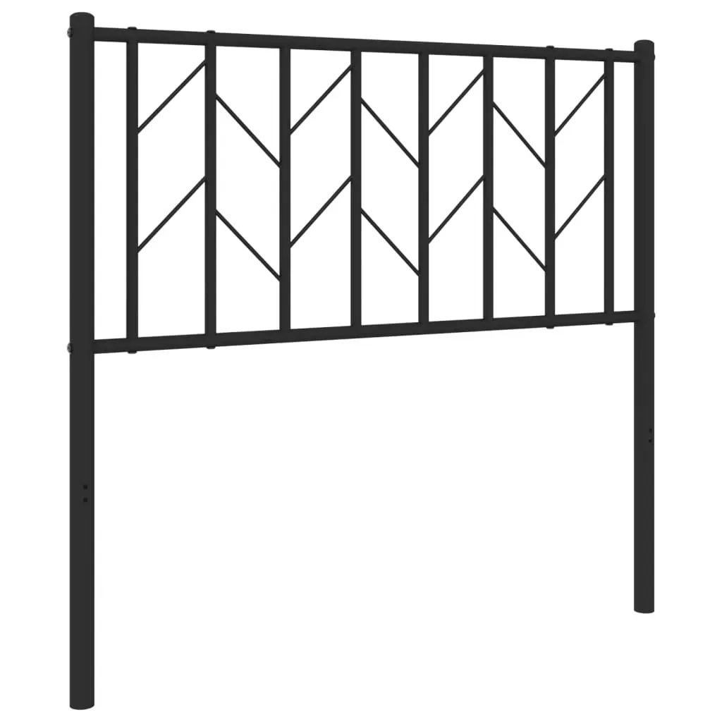 Metal Headboard Black 90 cm Price