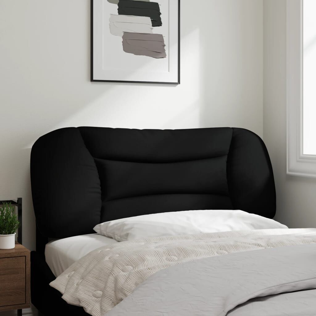 Headboard Cushion Black 107 cm King Single Fabric Price