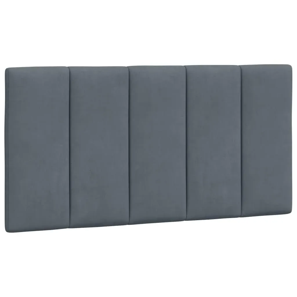 Headboard Cushion "Hanko" Dark Grey 107 cm King Single Velvet Price