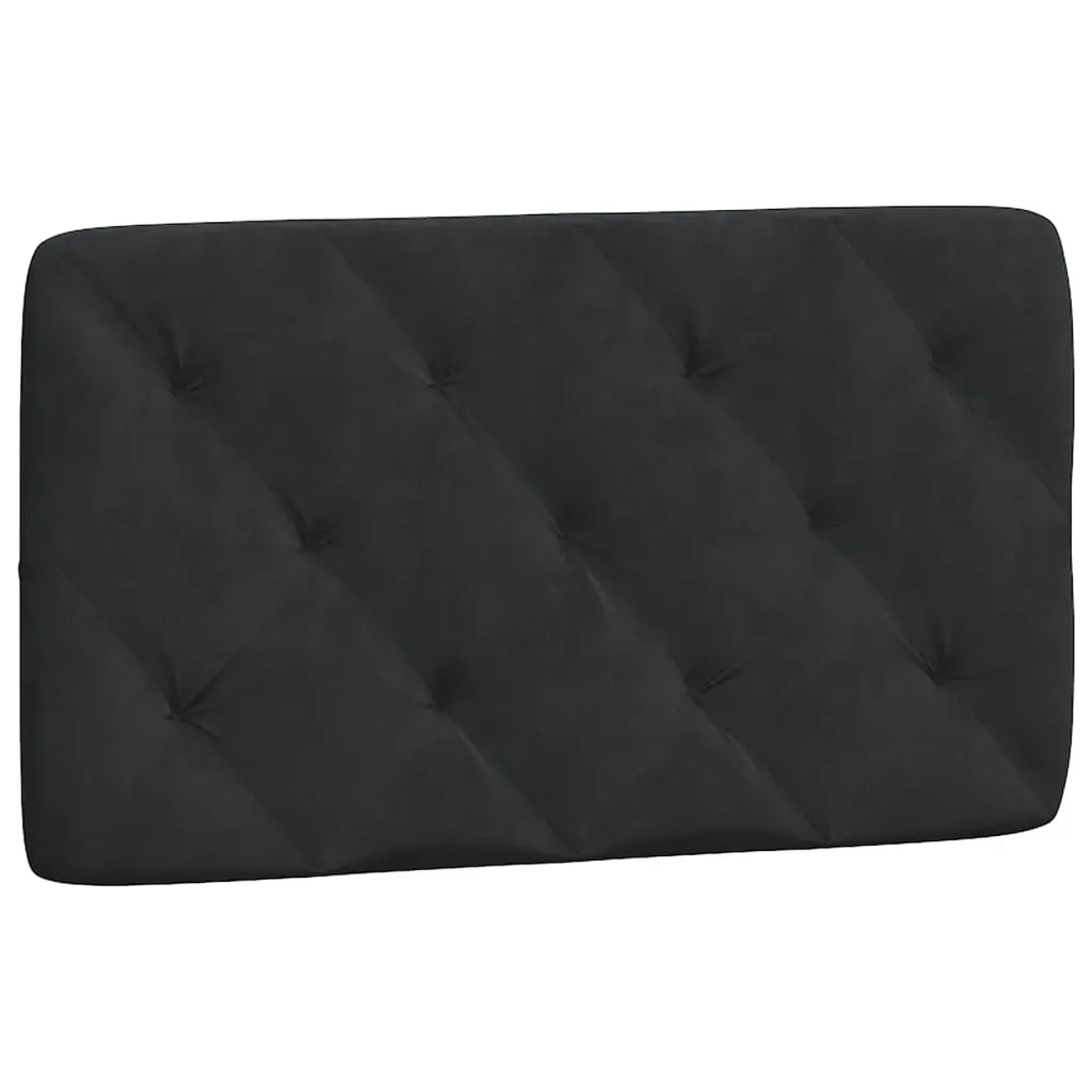 Headboard Cushion Black 90 cm Velvet Price