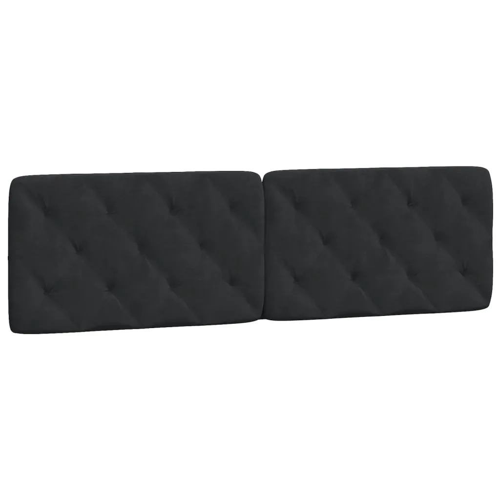 Headboard Cushion Black 180 cm Velvet Price
