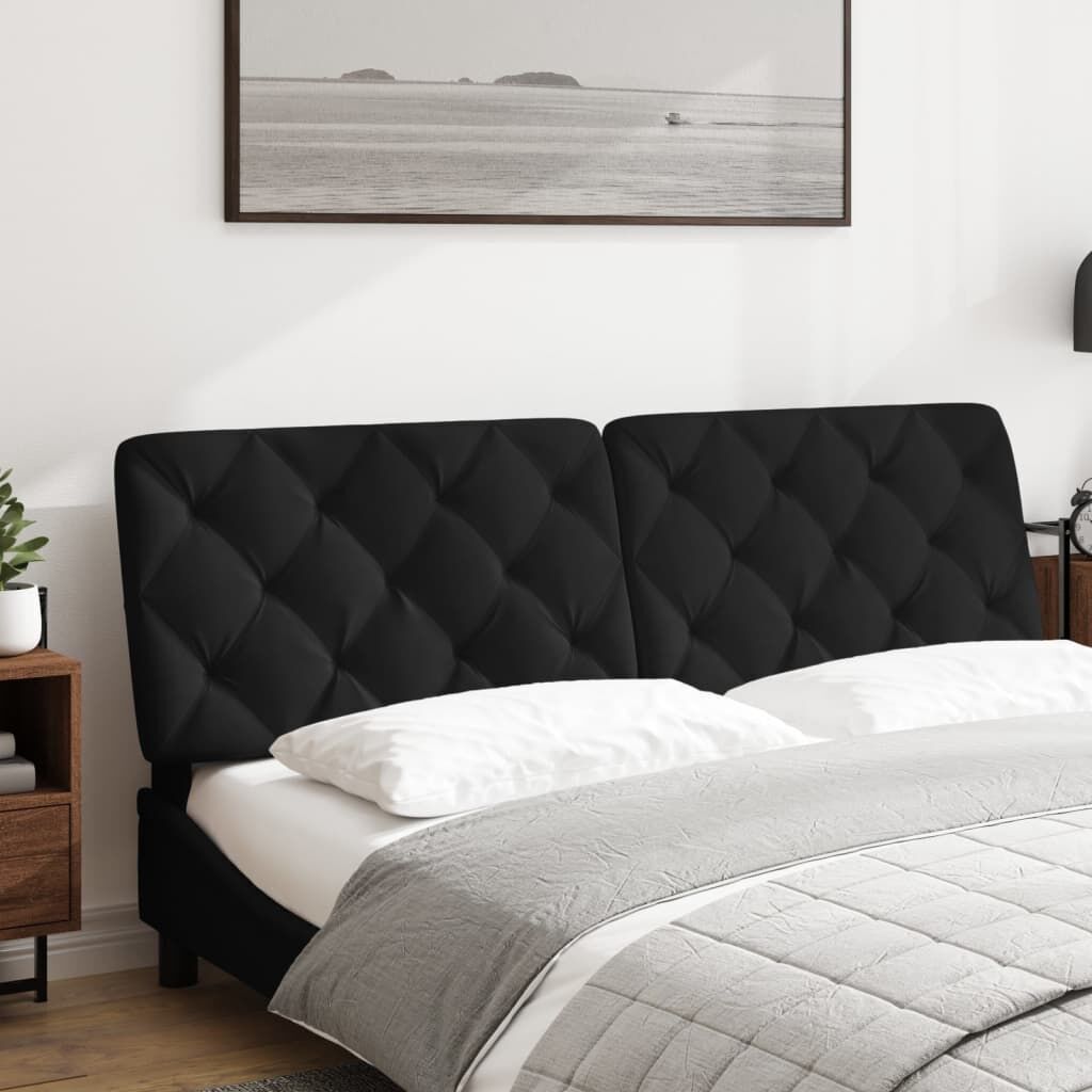 Headboard Cushion Black 152 cm Queen Velvet Price