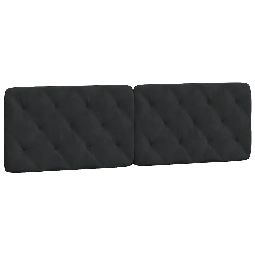Headboard Cushion Black 152 cm Queen Velvet Price