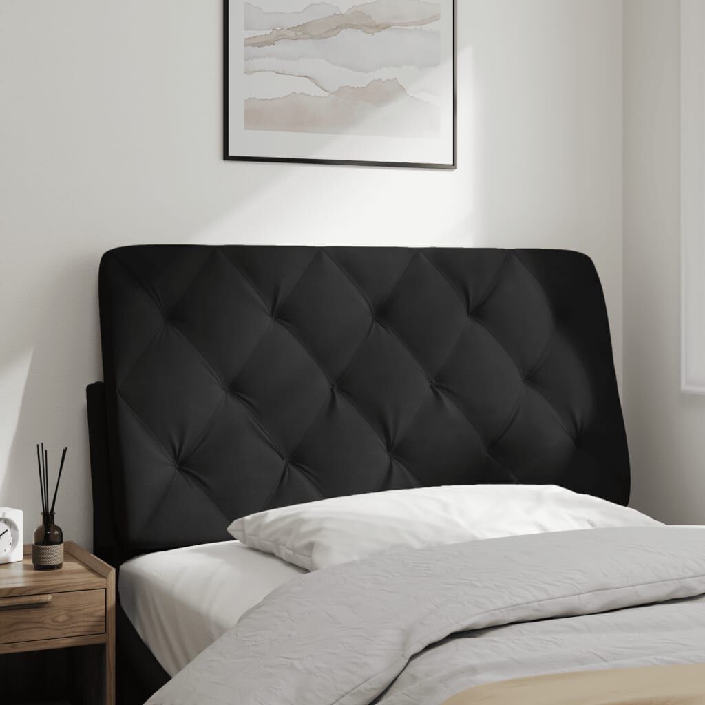 Headboard Cushion Black 107 cm King Single Velvet Price